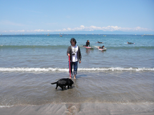 写真家と愛犬